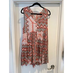 Free People Patterned Shift Dress